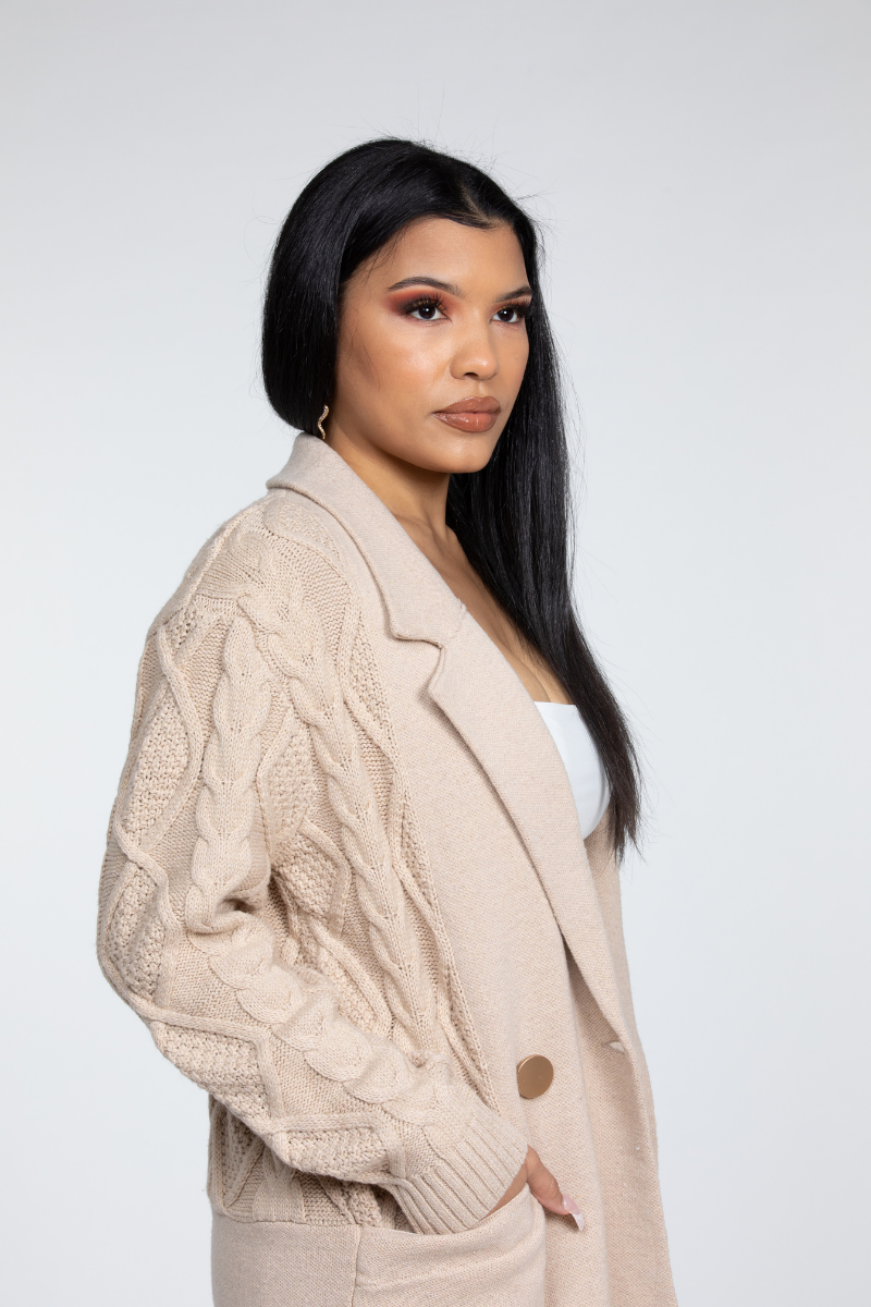 Mariah Beige Cardigan