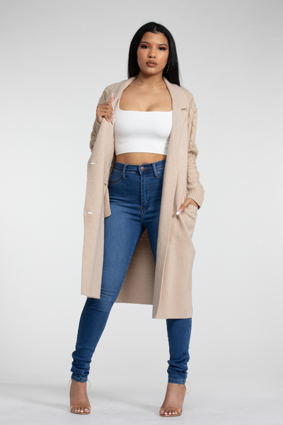 Mariah Beige Cardigan