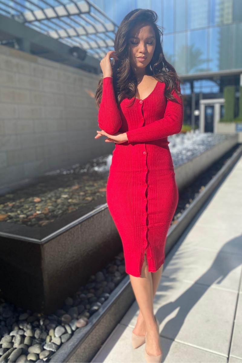 Aubrey Red Dress