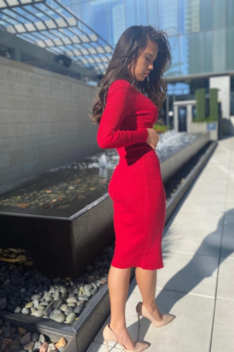 Aubrey Red Dress